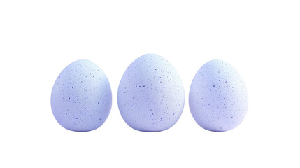Obraz premium Blue Easter eggs on podium pedestal isolated on white background 