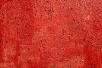 Distressed Red Textured Wall Surface