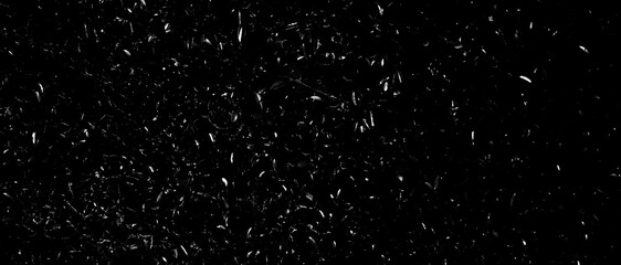 Abstract pattern background. Full black with white marks. Interesting background, banner, web cover or graphic composition.
