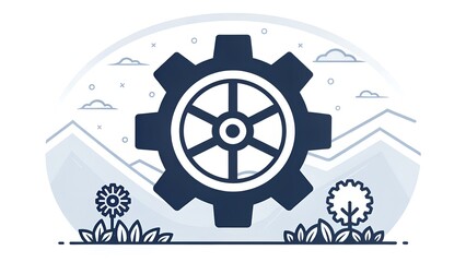 Gear Cogwheel Icon - Business Operations and Settings