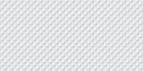 Seamless white geometric cube creative concept triangle overlapping overlap square technology texture. geometric digital cubes fabric and wallpaper grid block texture background.	
