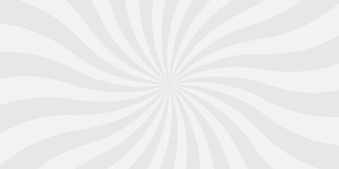 sunburst pattern white and gray design. Vintage sunrays illustration swirl line. sun beam vector banner design pop art comic burst gradient concept pattern.	
