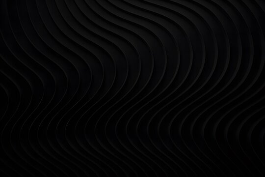 Elegant and modern black wave pattern design for architecture and interior decoration