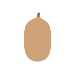 Abstract representation of a fruit against a plain background, emphasizing simplicity