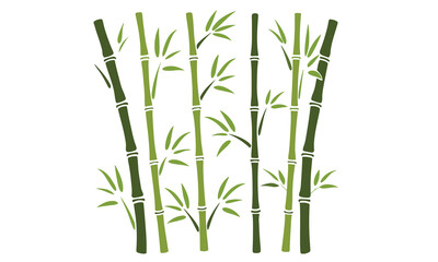 Bamboo set vector