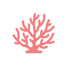 Vibrant coral illustration showcasing underwater life with a serene ocean background