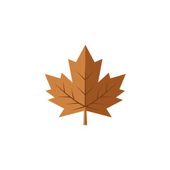 Vibrant autumn maple leaf against a gradient background, symbolizing seasonal change