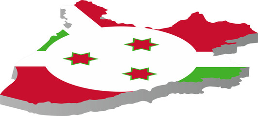 Burundi  country map location  