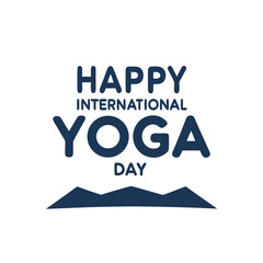 Happy international yoga day graphic design