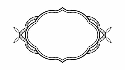 Elegant Black and White Frame with Floral Accents Perfect for Invitations Stationary or Decorative Design Projects Needing a Touch of