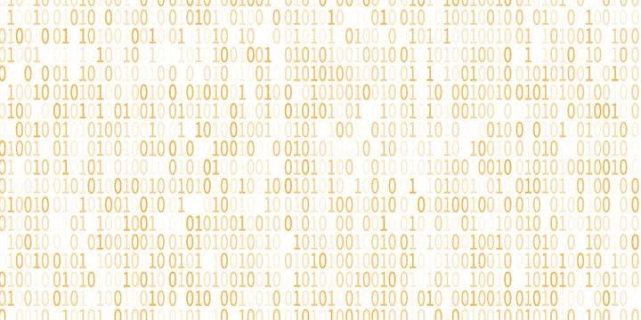 Digital binary code matrix background - 3D rendering of a scientific technology data binary code network conveying connectivity, complexity and data flood