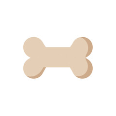 Abstract illustration of a bone shape with soft colors, suitable for pet-related themes