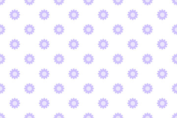 お花ドットパターン紫