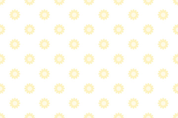 お花ドットパターン黄色
