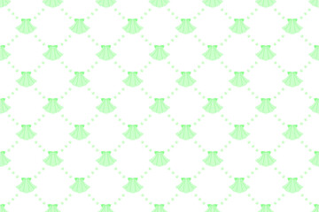 シェルパールパターン緑