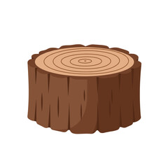 Close-up view of a tree stump showcasing growth rings and natural wood texture