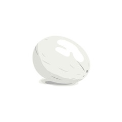 A smooth, white stone resting on a light surface with soft shadows, evoking tranquility