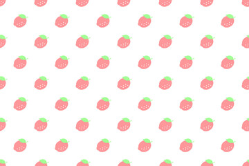 丸ごとレモンドットパターン赤