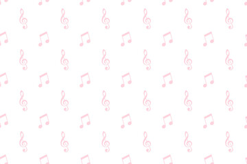 音符パターンピンク