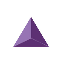 Fototapeta premium Abstract geometric design featuring a purple triangular shape on a white background