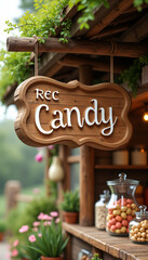 Candy shop sign