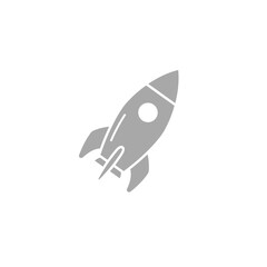 A sleek rocket launching into a clear blue sky, symbolizing innovation and exploration