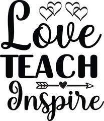 World Teacher's Day SVG Typography Design