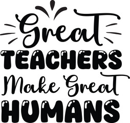 World Teacher's Day SVG Typography Design