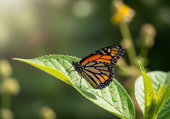 Obraz premium butterfly on a flower