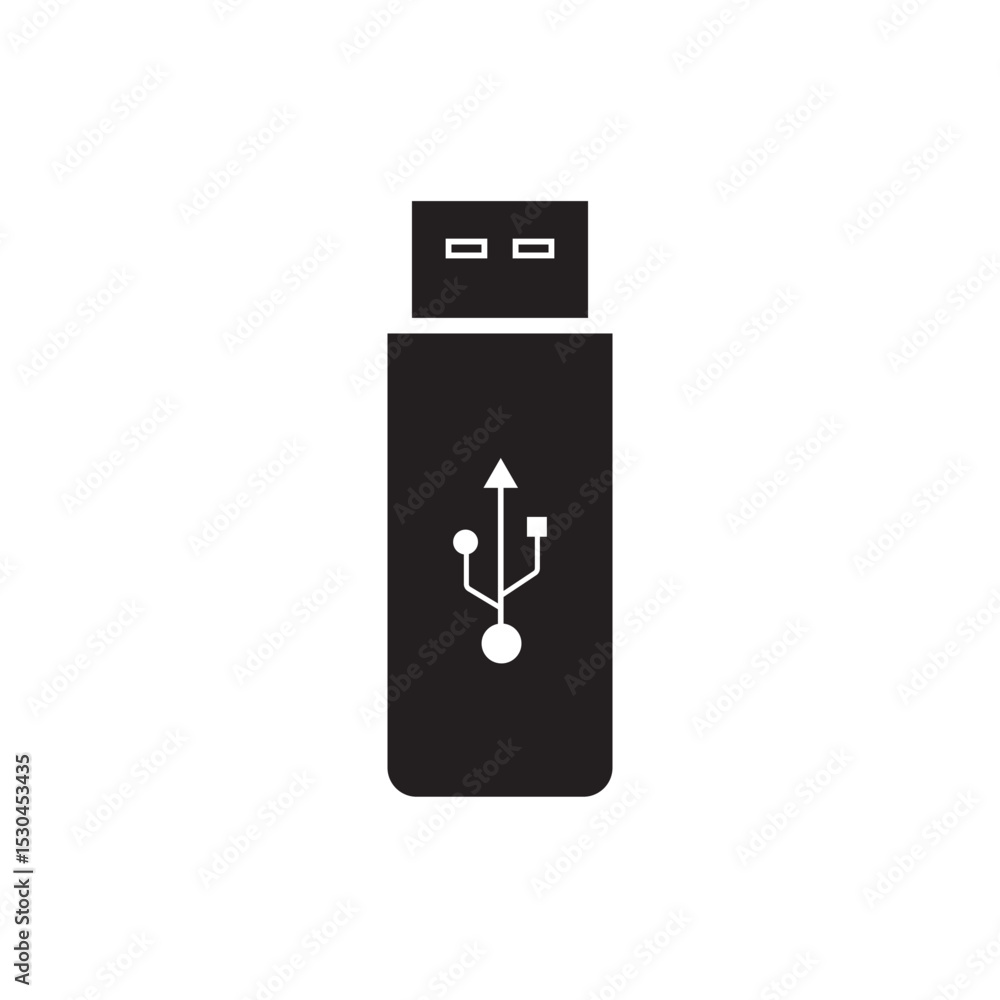Poster usb icon. vector usb flash drive vector icon. usb icon set. flash disk sign and symbol.