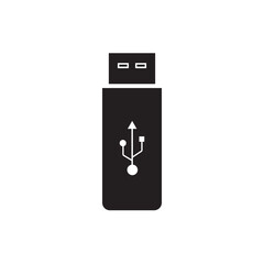 USB Icon. Vector usb flash drive vector icon. Usb icon set. Flash disk sign and symbol.