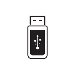 Usb stick icon. Vector line icon