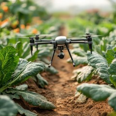 Smart farming with drones to assess crop health and enhance agricultural processes with precision.