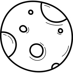 Full Moon Doodle