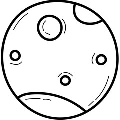 Full Moon Doodle