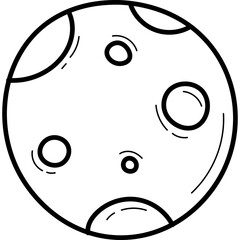 Full Moon Doodle