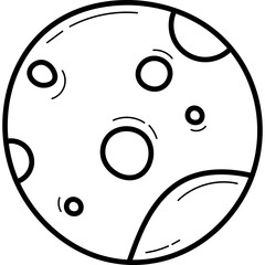 Full Moon Doodle