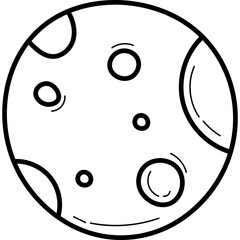 Full Moon Doodle