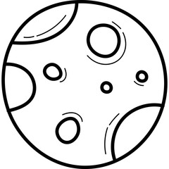 Full Moon Doodle