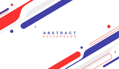 Blue and red abstract geometric background vector illustration