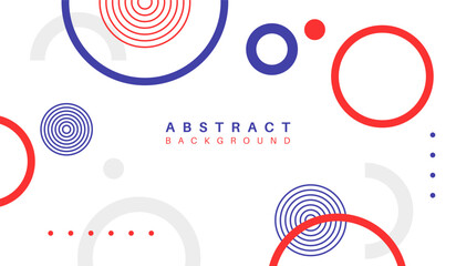 Blue and red abstract geometric background vector illustration