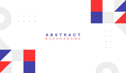 Blue and red abstract geometric background vector illustration