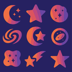Mystical Celestial Silhouettes Vector Pack111.eps
