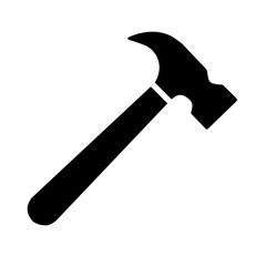 hammer icon vector on white background