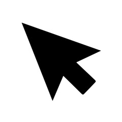 mouse pointer icon vector on white background. mouse arrow icon