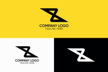 sharp infinity icon iconic business logo, letter z infinity icon, letter z Minimal awesome trendy professional logo design template, letter z aviation, transportation logo