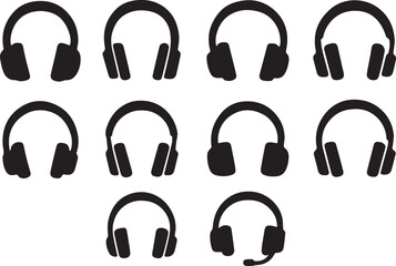 Headphones Vector | Audio Listening Device Illustration EPS