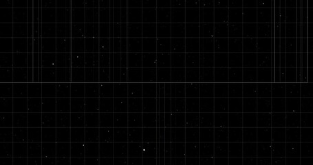 Financial background with grids and lines noise moving presentation overlay 4K. Technologic digital systems computer software development hacking concept. Data blocks moving loop elements. Wireframe. - Powered by Adobe