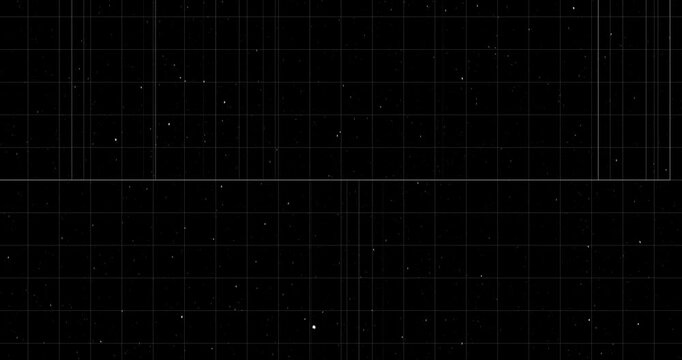 Financial background with grids and lines noise moving presentation overlay 4K. Technologic digital systems computer software development hacking concept. Data blocks moving loop elements. Wireframe. - Powered by Adobe