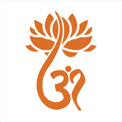Om Hindu symbol Silhouette Icon